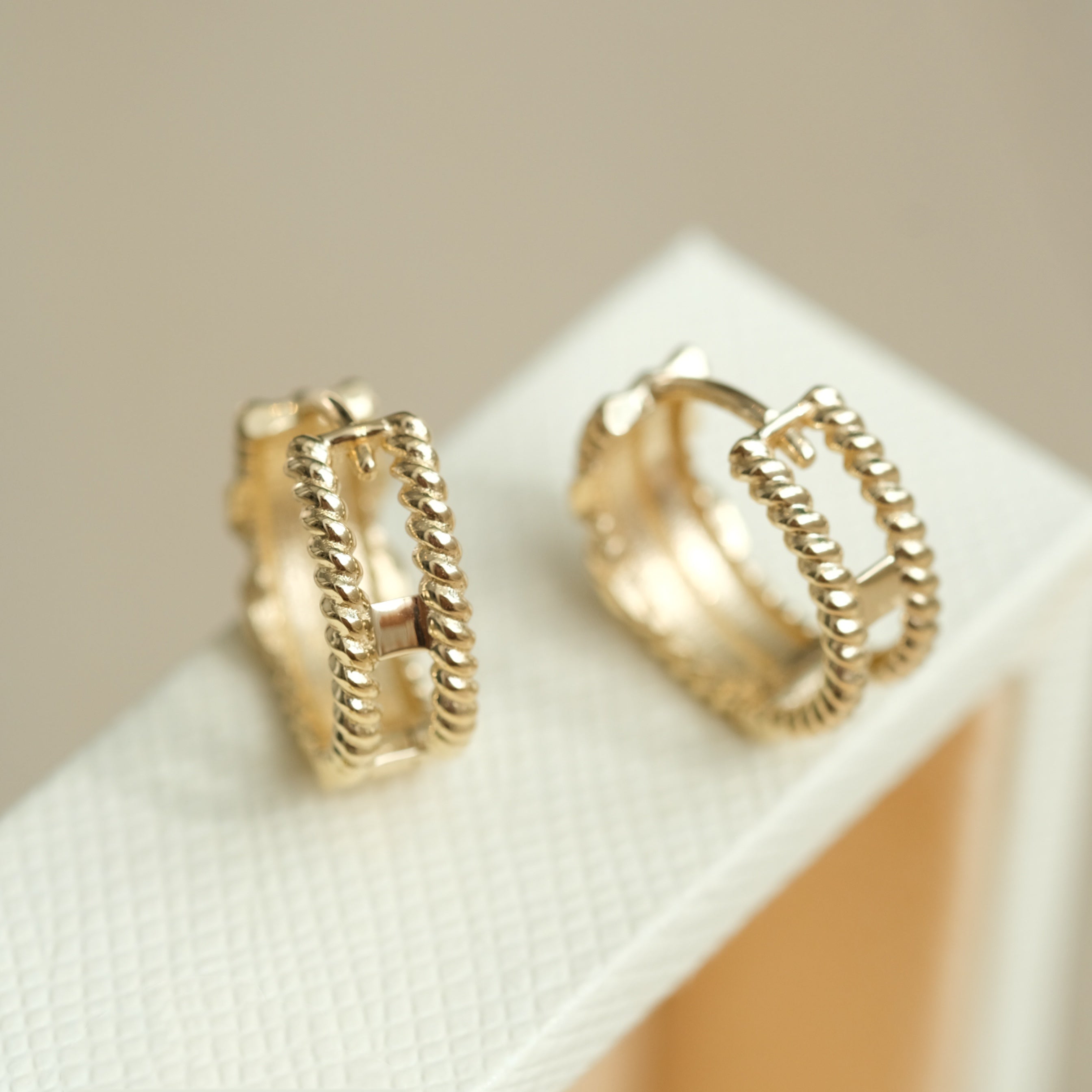 Twist Triple Layer Hoop Earring