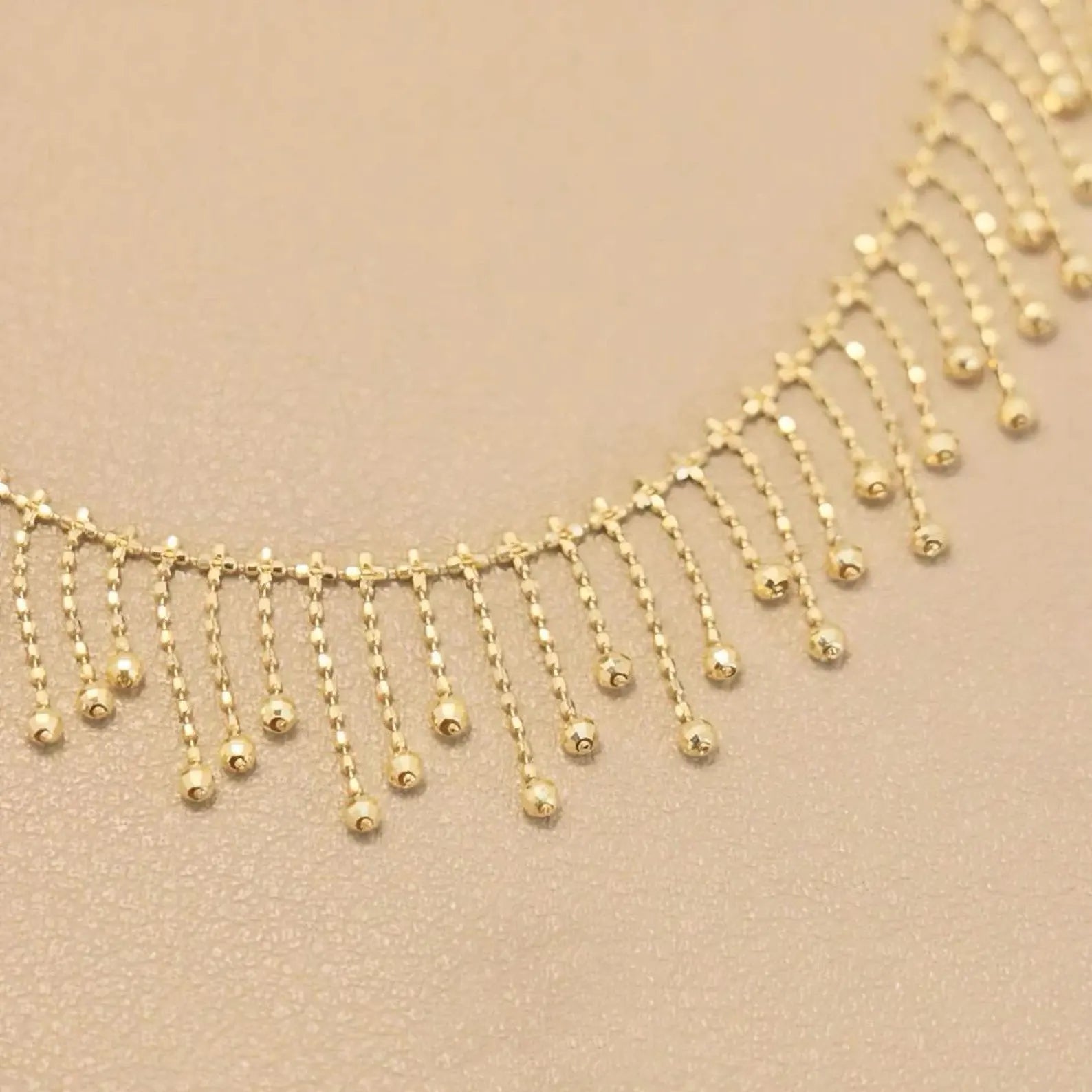 Gold Tassel Necklace