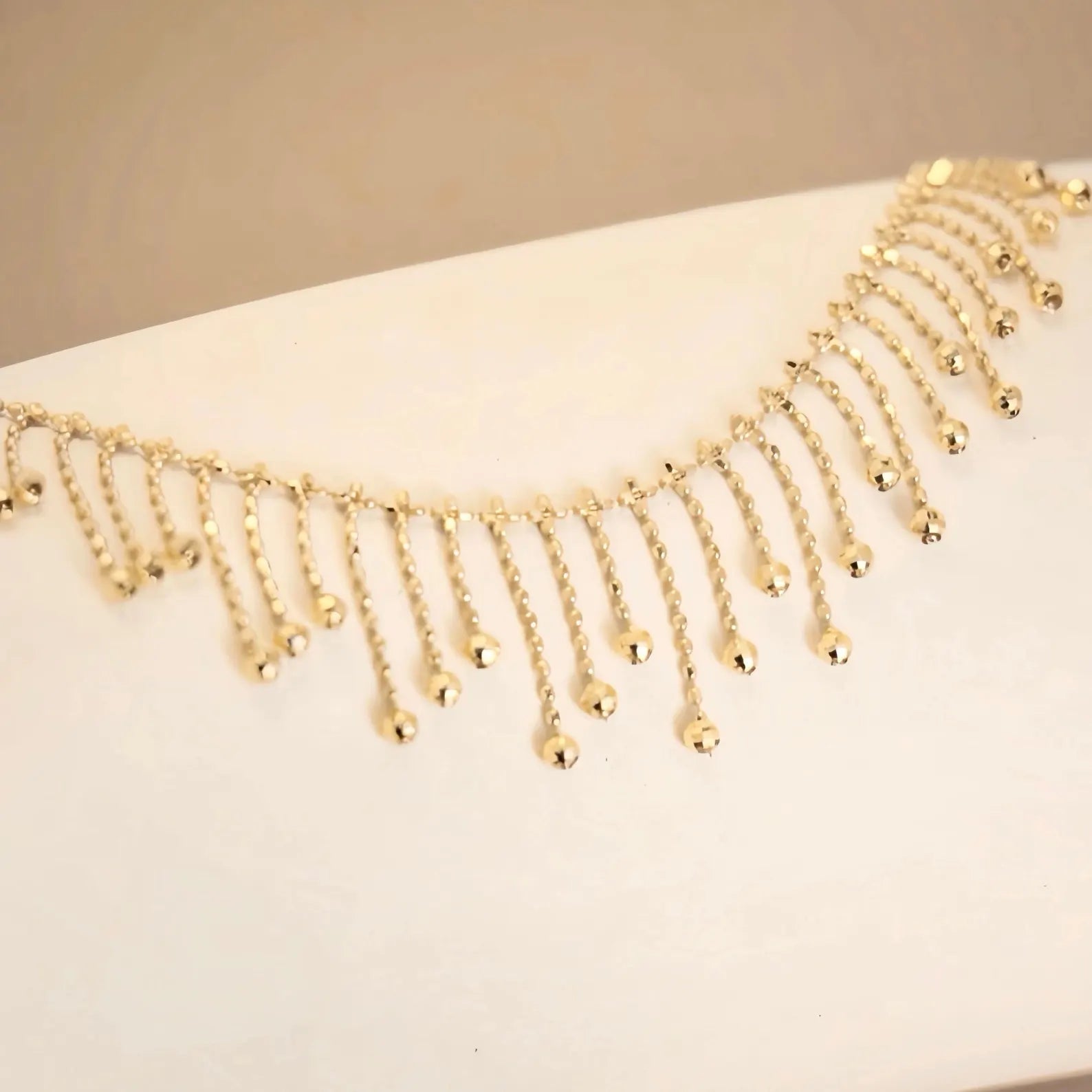 Gold Tassel Necklace
