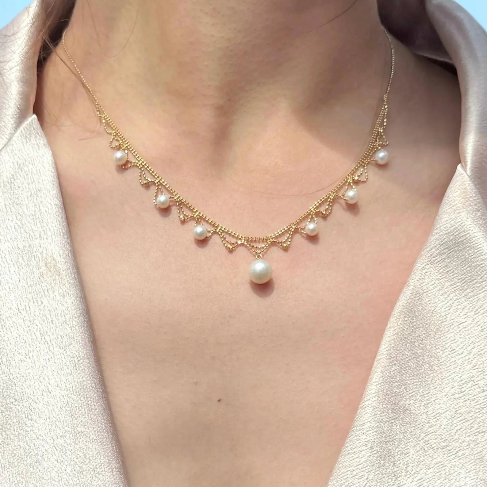 Pearl Lace Necklace