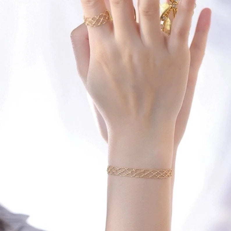 Gold Woven Bracelet