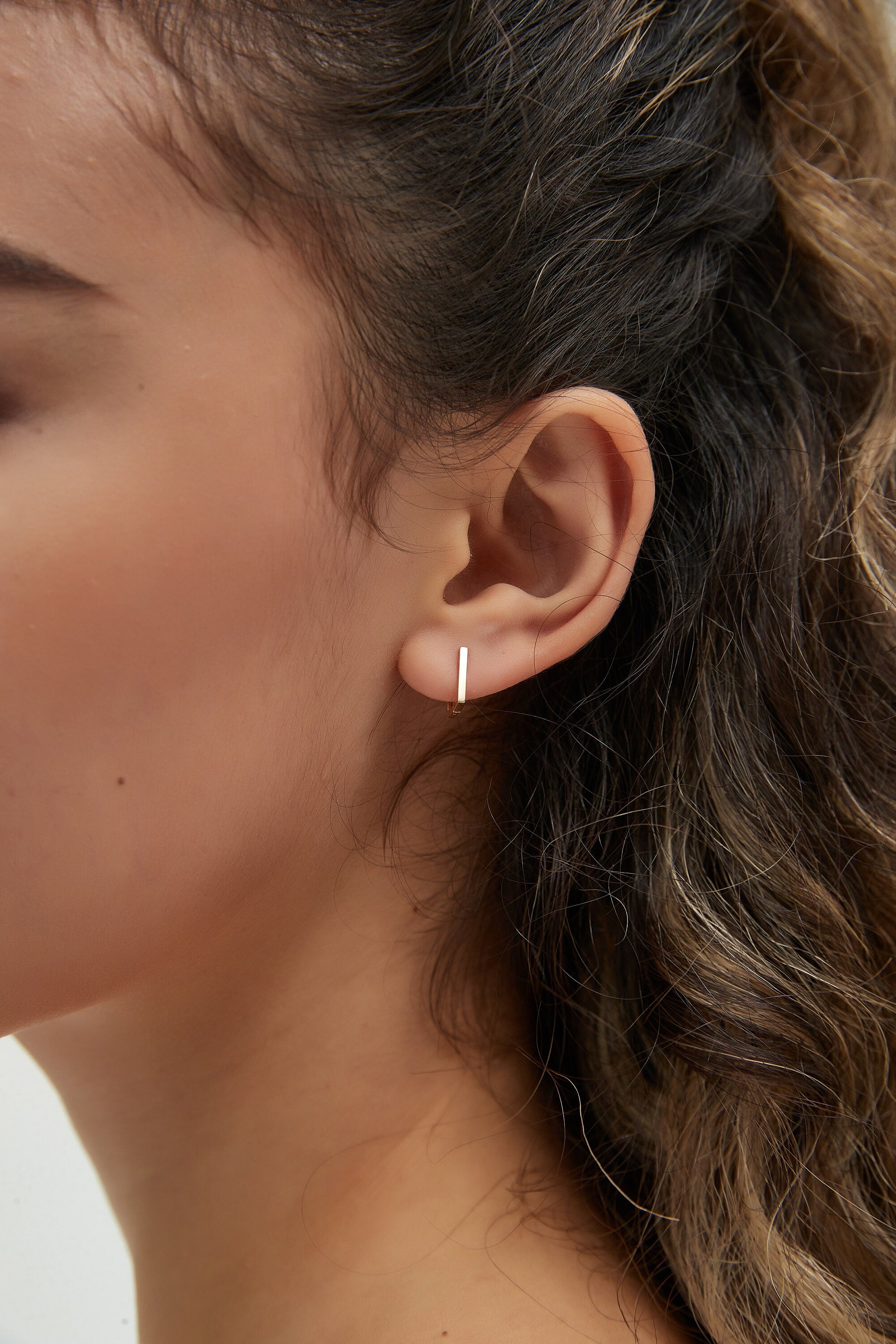 Rectangle Hoop Earrings