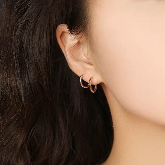 Everyday Two Tone Hoops