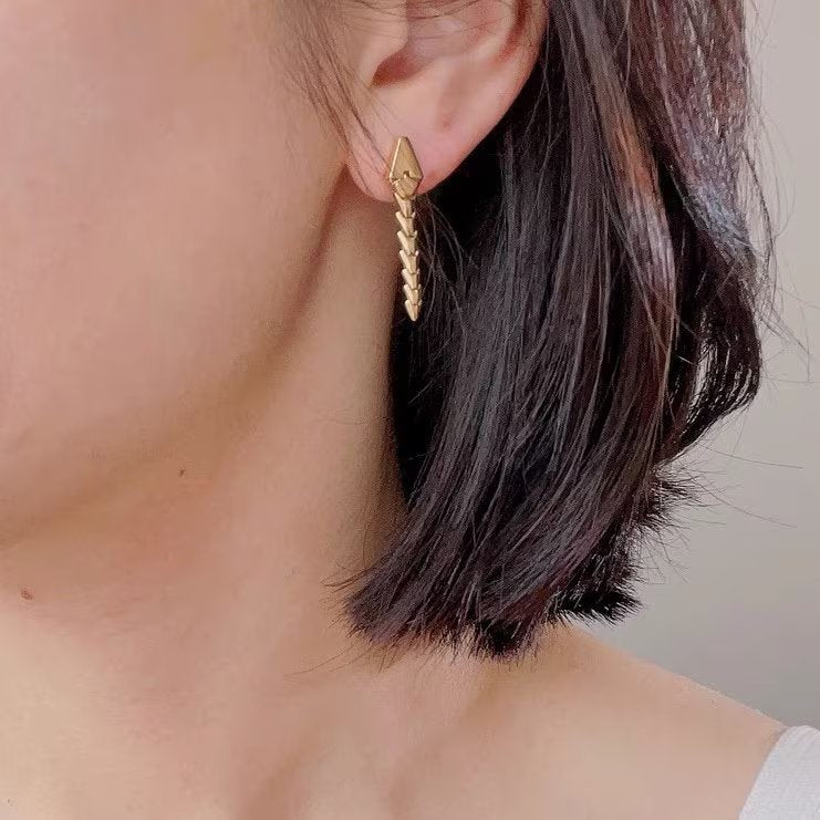 Snake Bone Earrings