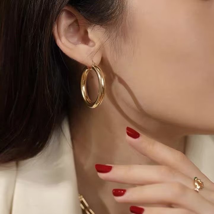 Chunky Tube Earrings