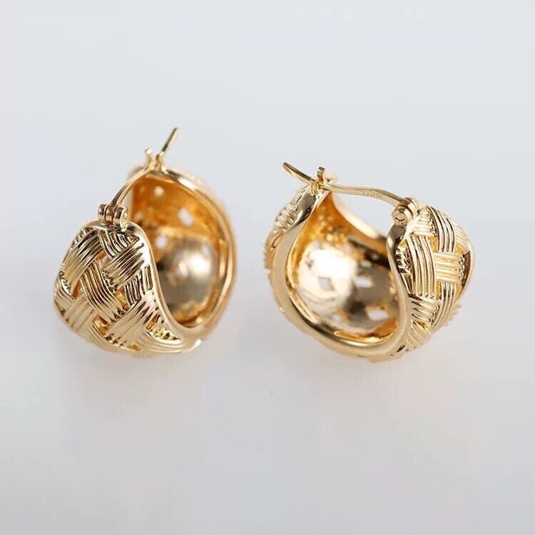 Woven Ball Earrings