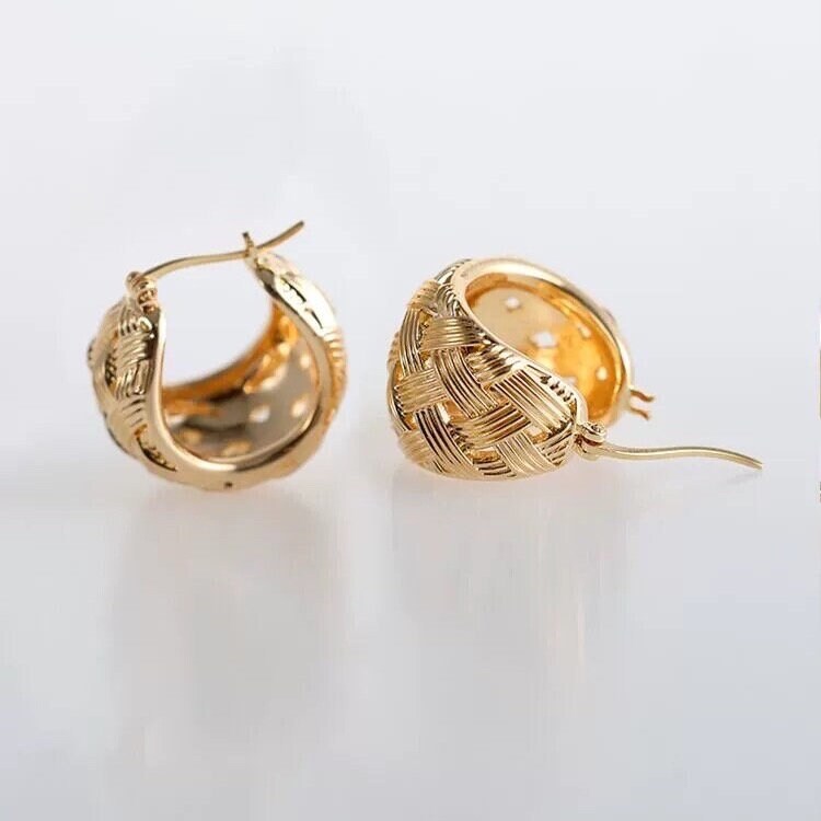 Woven Ball Earrings