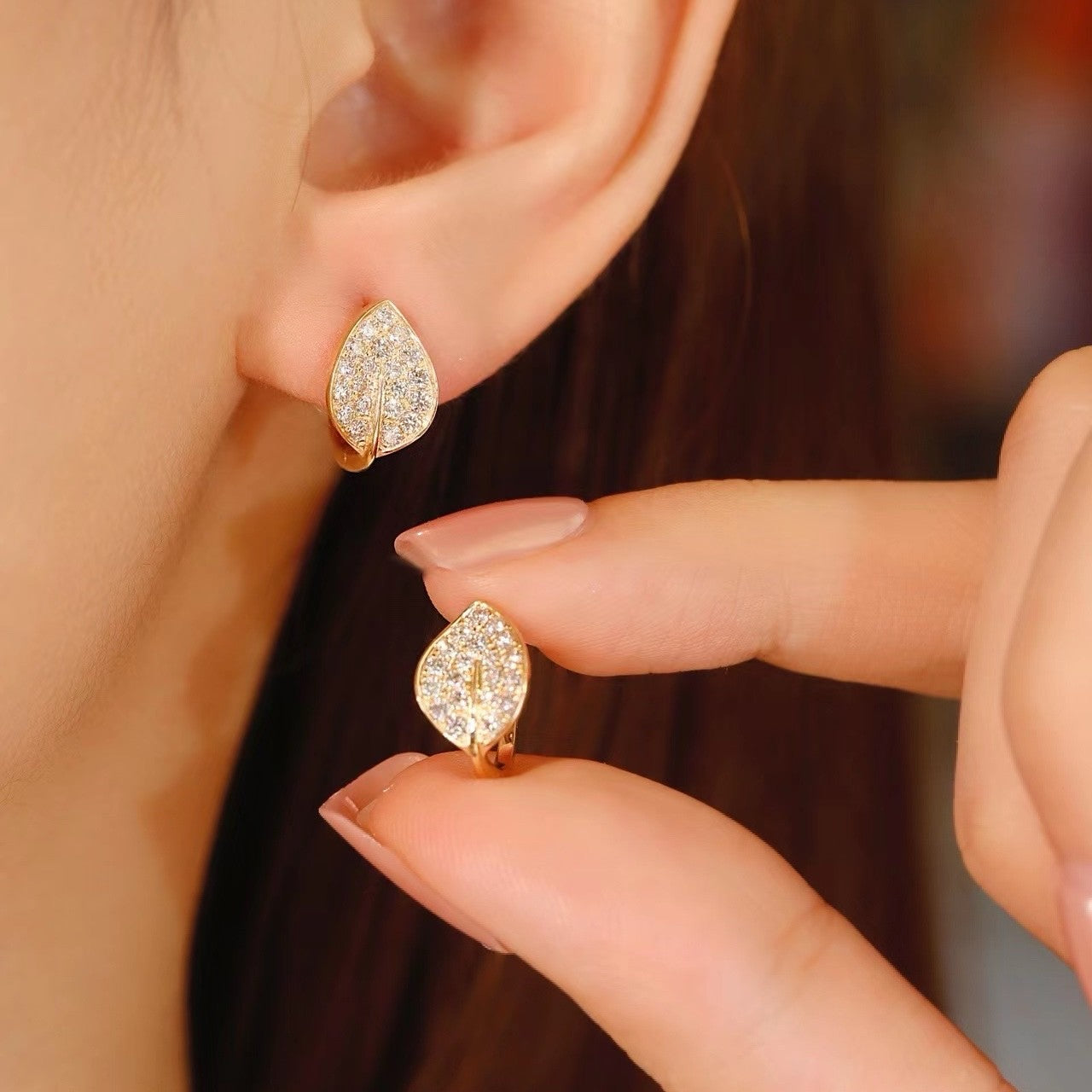 Gold Leaf Earrings