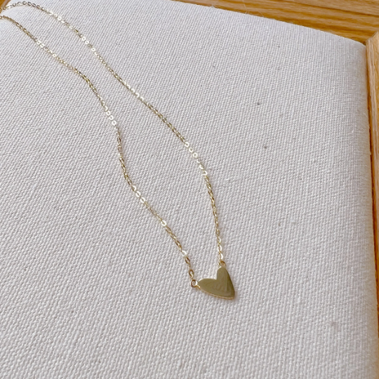 Flat Heart Necklace