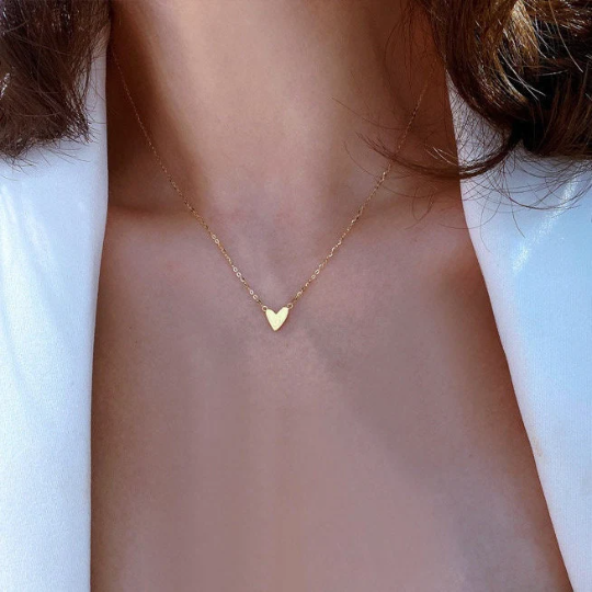 Flat Heart Necklace