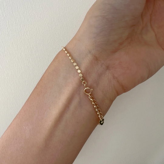 Flat Beads Bracelet