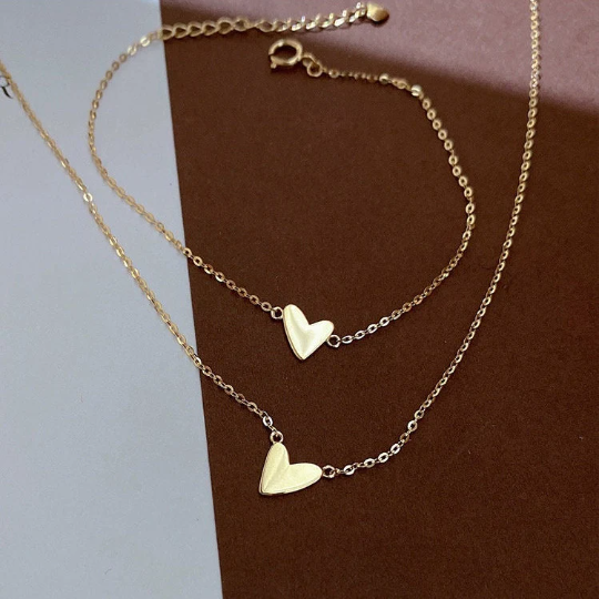 Flat Heart Necklace